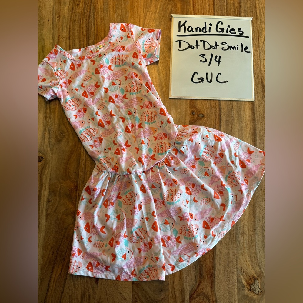Colorful Patterned Dress DotDotSmile Size 3/4